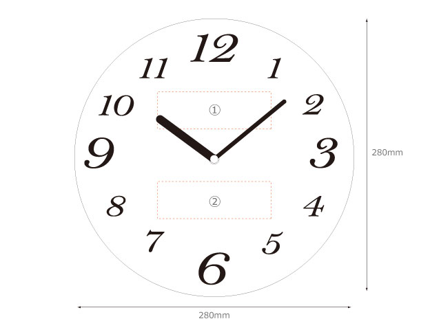木製壁掛け時計スペック
