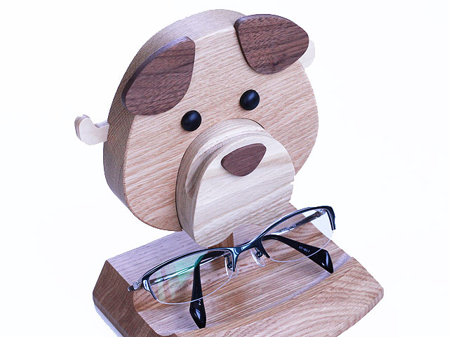 木製スタンド　イヌ型